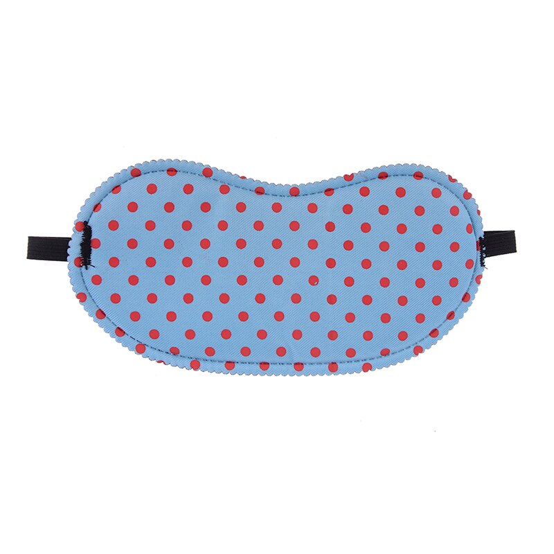 Print Dot Sleeping Eye Mask Soft Eye Cover Portable Travel Sleep Rest Aid Eye Mask Cover Eye Patch Sleeping Mask