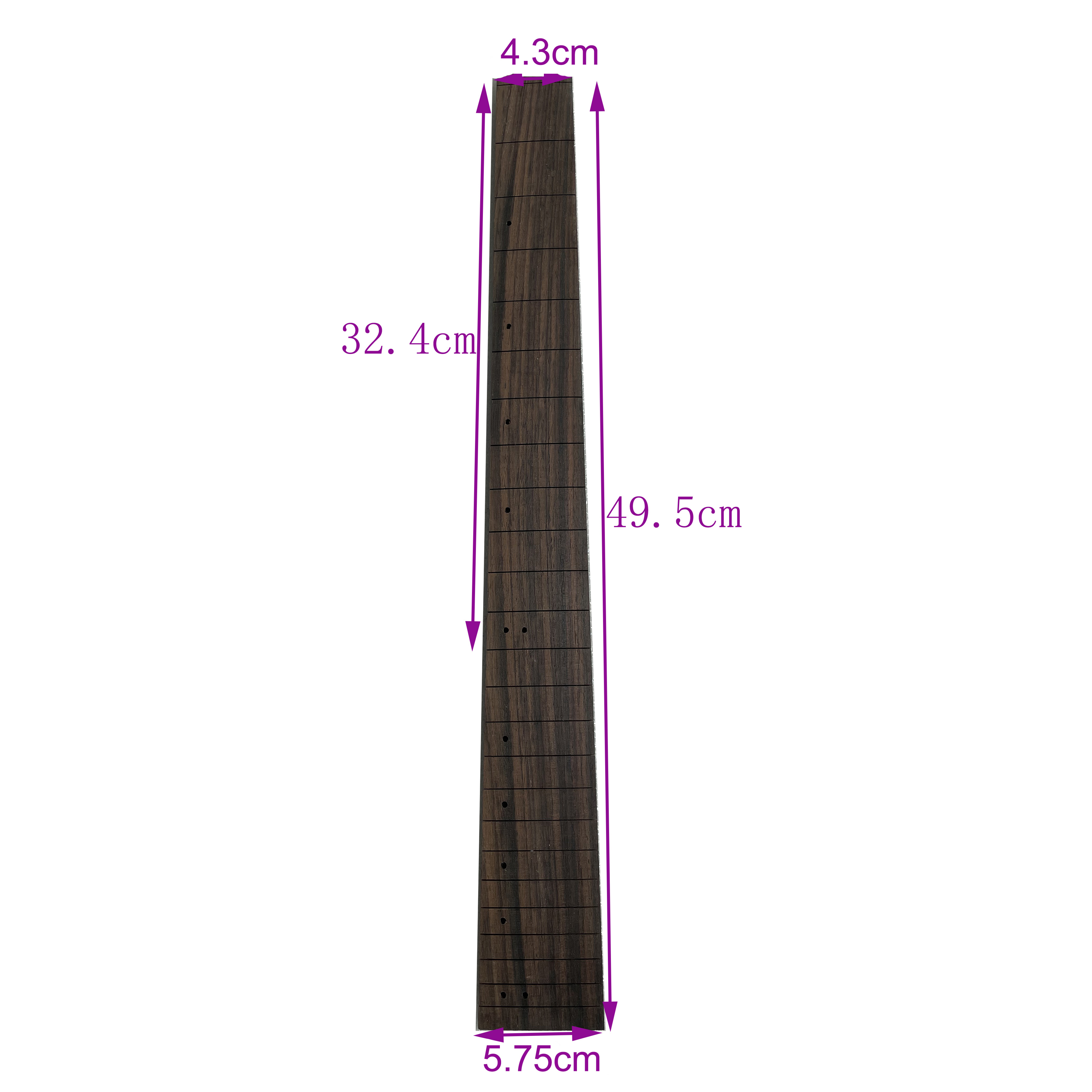 Gripebrett for palisander, heltre, ballade, klassisk elektrisk gitar, gripebrett, hals, gjør-det-selv, del, materiale, tilbehør: Brun