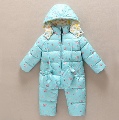 Children's clothing children's duvet suit winter baby white duck down and down