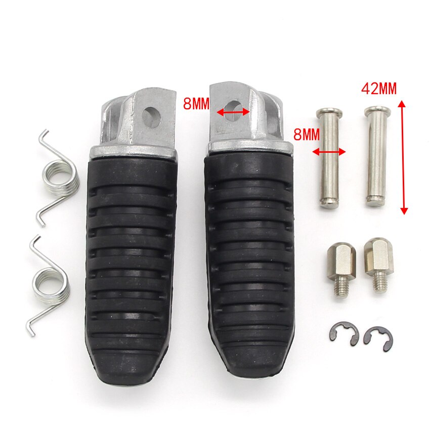 Pedales delanteros para motocicleta, reposapiés para Suzuki SFV650, Gladius, GSX1300R, Hayabusa, GSX1300, b-king, BK1300, GSX-R250, GSXR250