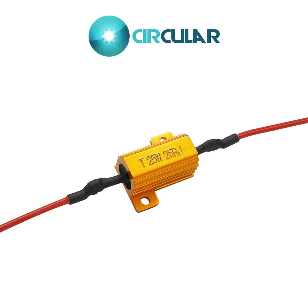 Led Load Resistor 10W-10Ohm 25W-25Ohm 50W-6Ohm 25W-8Ohm 10W-39Ohm 50W-8Ohm 100W-6Ohm Turn Signals Indicator: 25W 25 Ohm