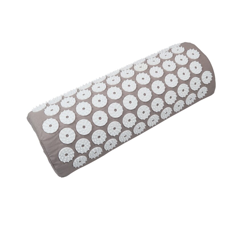 Cojín de acupuntura para aliviar el estrés, colchoneta de acupresión para el dolor de espalda/almohada, estera de masaje de Punta rosa, masaje y relajación: gray pillow