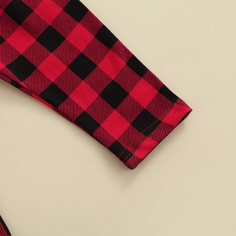 Pantaloni da bambino per bambina pantaloni da bambina stampa scozzese pantaloni dritti/larghi con volant allentati autunno inverno