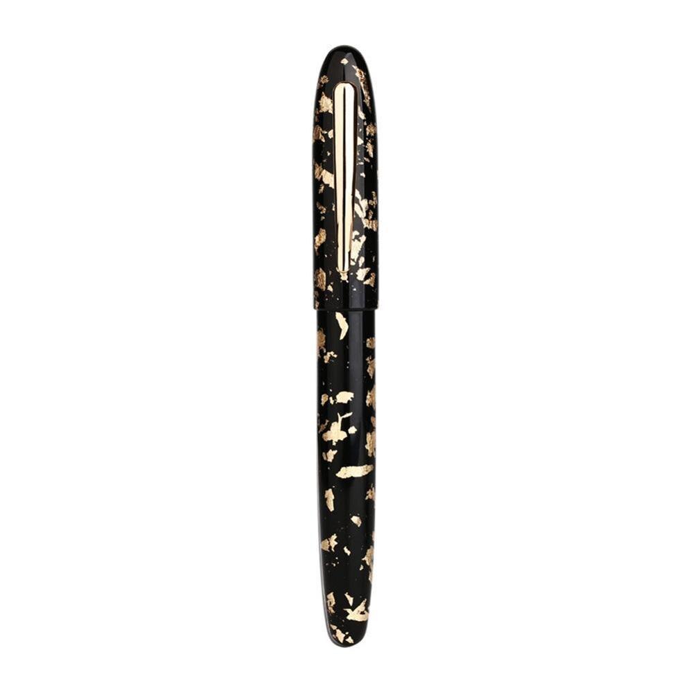 ! Pluma estilográfica Moonman M8 hecha a mano de resina para celuloide, hermoso de escritura, patrones de pluma moderna, hoja de Metal con convertidor H1S8: A