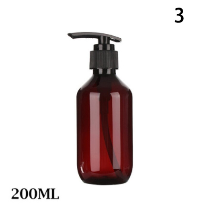 Genopfyldelig flaske badeværelse shampoo flasker flydende sæbe shower gel vask hårbalsam lotions presse dispenser, multi-størrelse: A3