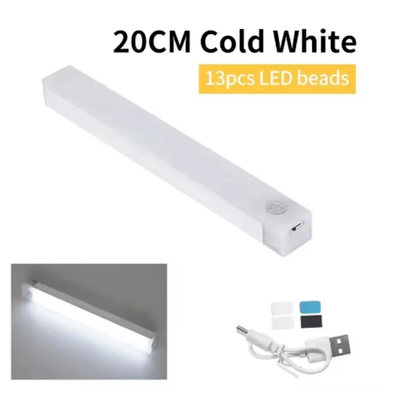 Bewegingssensorlicht Draadloos LED-nachtlampje USB oplaadbaar nachtlampje Kast Kledingkastlicht onder achtergrondverlichting voor keuken Led: Rood