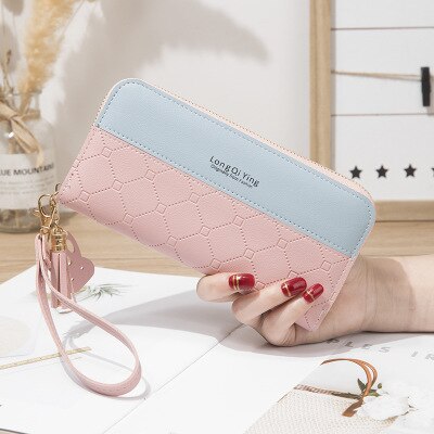 Women Wallet Long Female Card Holder PU Wallet Coin Purses Girls Leather Wallet Envelope: 7