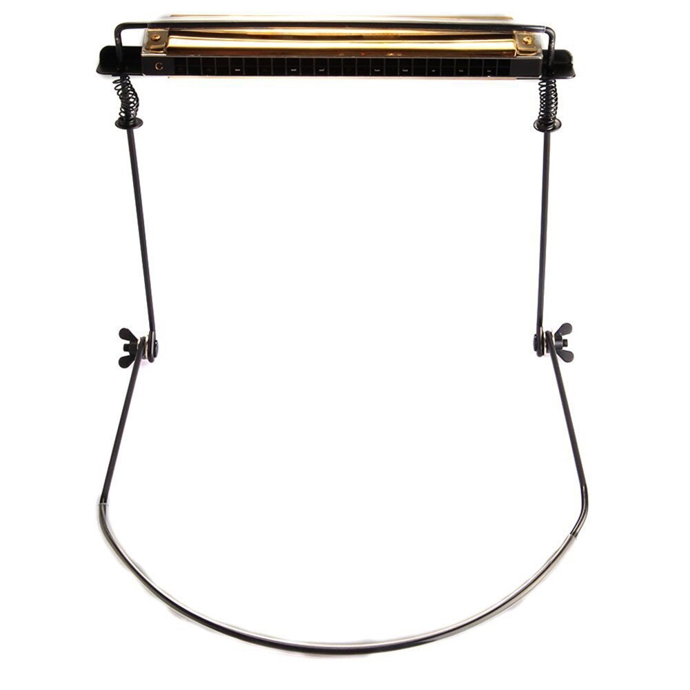 Justerbart mundorgel hængende halsholder stativ 10 huller harmonika metal beslag mund orgel hænge hals holder stativ 10 huller harmo