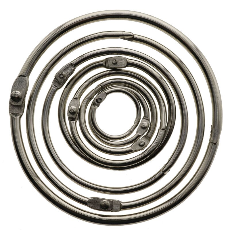 20 st 20/30/25/45mm inre metall löst blad bokpärm spänne ring nyckelring scrapbook skissbok hantverk foto split