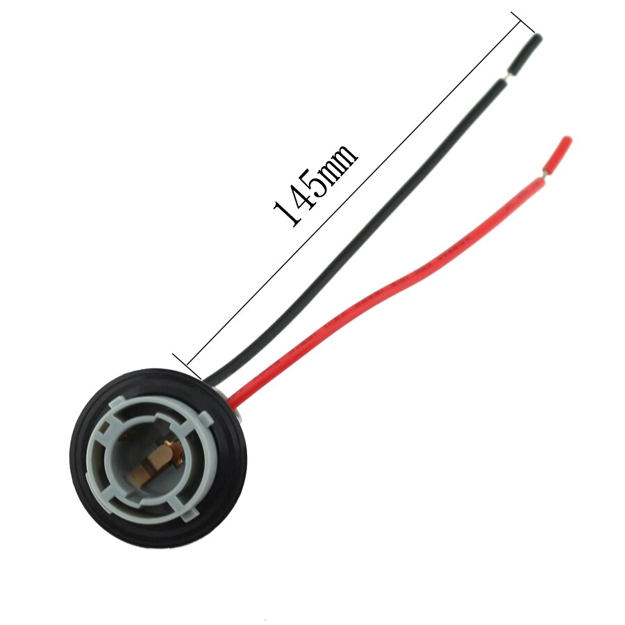 Yccpauto 1156 ba15s pære sokkel holder  p21w lampe sokkel kontakt for bakvendt sikkerhetslys plast bil styling 2 stk