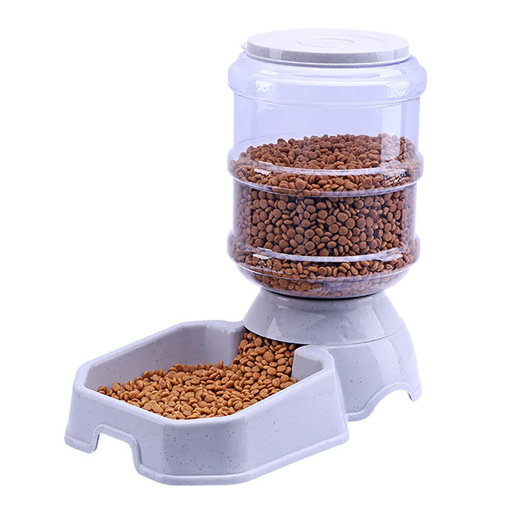 Hund automatisk vattenmatare 3.8l matförvaring hink katt vatten dispenser liten teddy husdjur matning vattning leveranser: 2
