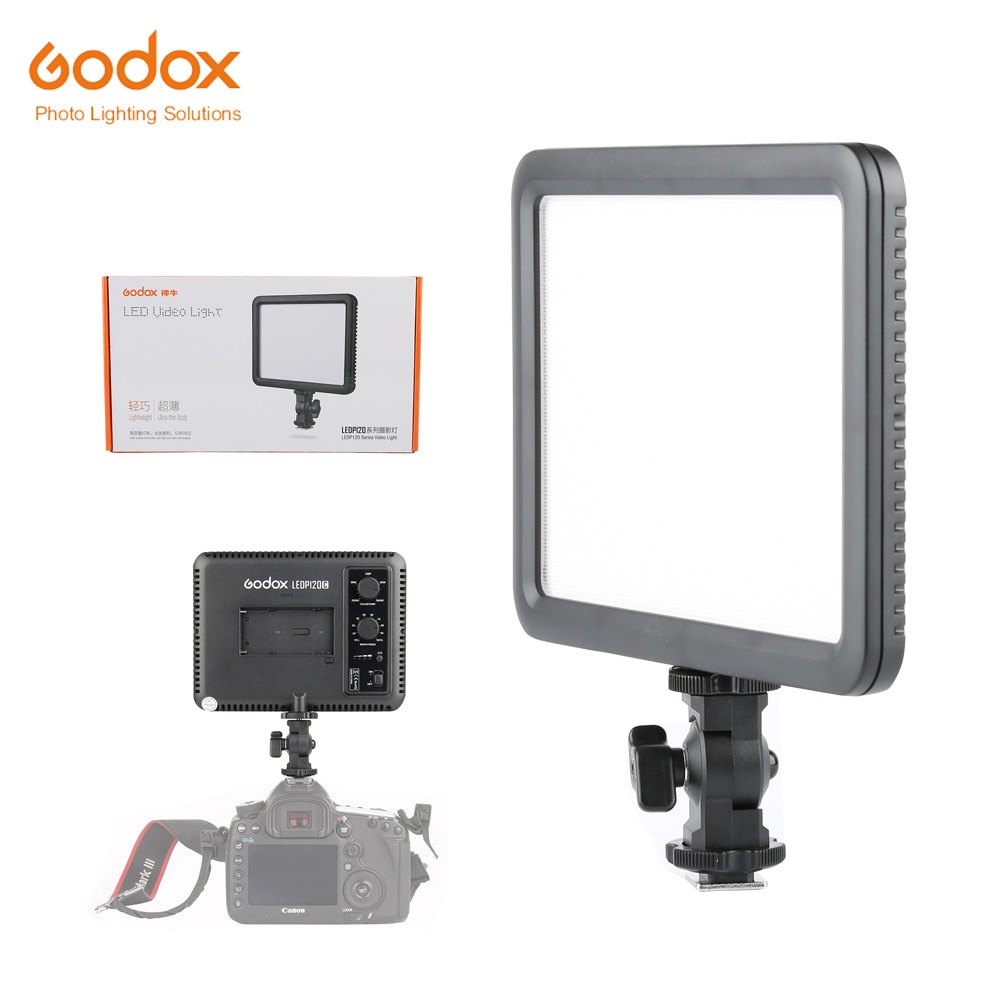 Godox LEDP 120C 116 stks Ultra Slim LED Studio Video Continu Licht Dimbaar met Dimmer Lamp voor Camera Camcorder