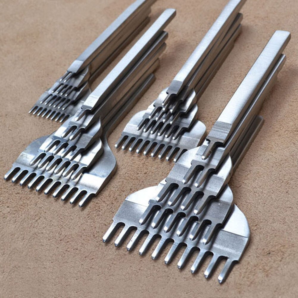 Herramientas para manualidades de cuero, perforadoras, 1 + 2 + 4 + 6, 3/4/5/6mm