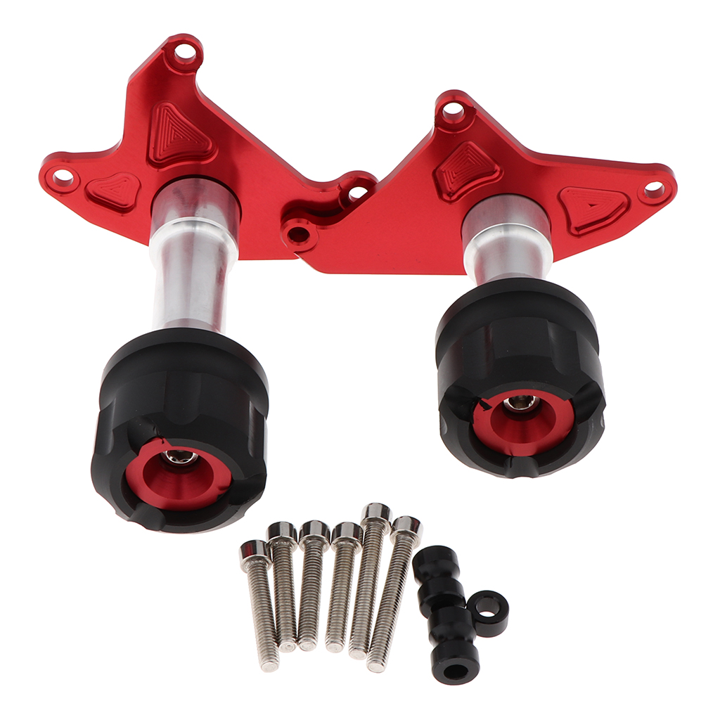 2 PCS Frame Sliders Engine Crash Protector Fall Protection For Red