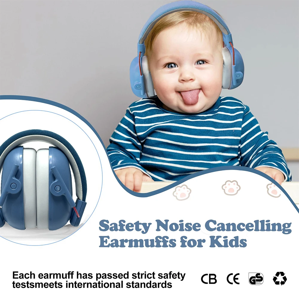 K40 Orejeras de seguridad para protección auditiva para niños, [actualizadas] Protectores auditivos para niños tienen problemas sensoriales