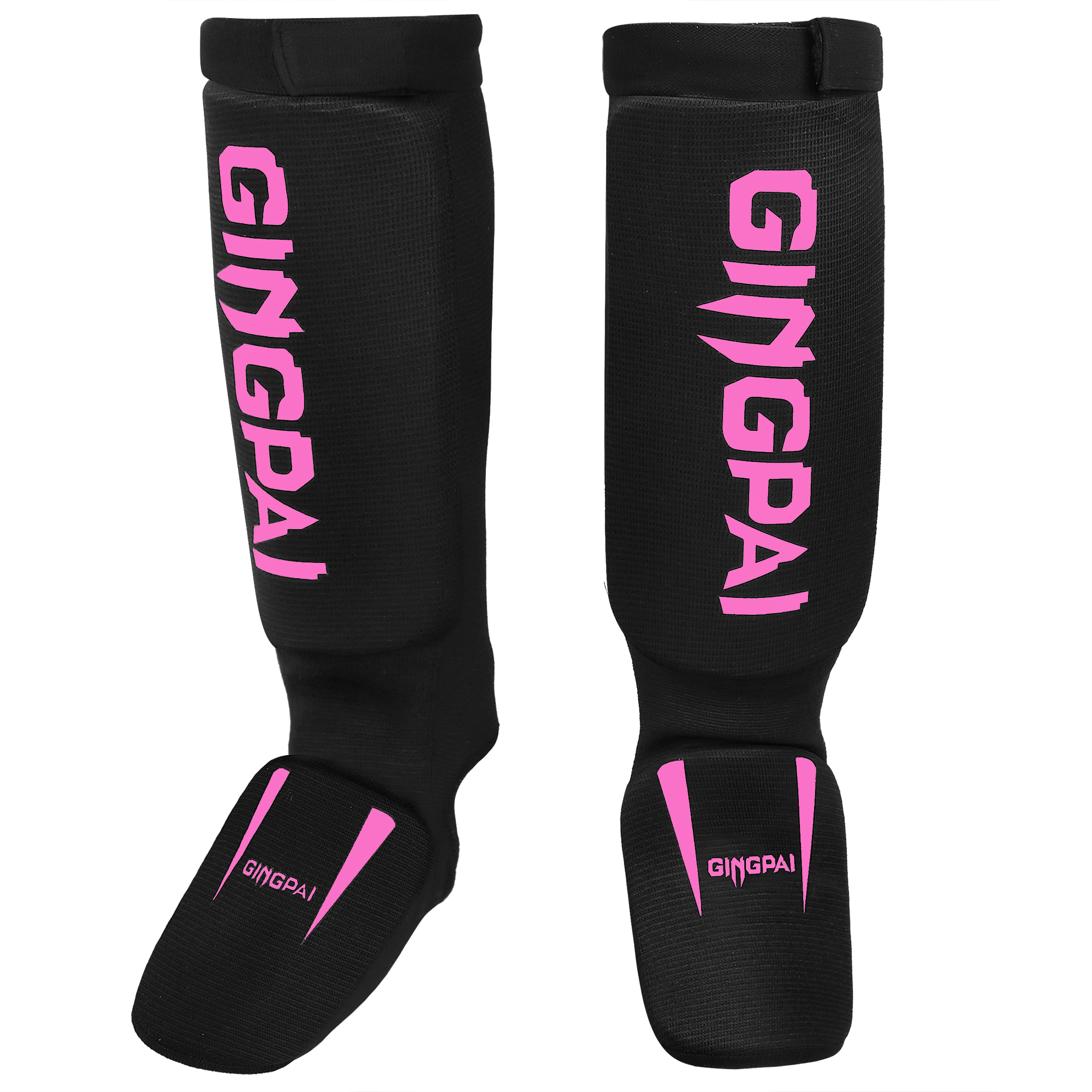 Espinilleras de boxeo de algodón, protector de tobillo para empeine MMA, protección para los pies, almohadilla de kickboxing TKD, protectores de soporte para piernas para entrenamiento Muaythai: S / YELLOW