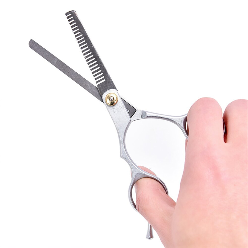 2 Stuks Professionele Haar Snijden Dunner Schaar Verwijderbare Vinger Rust Scharen Kapper Set Kappers Gereedschap