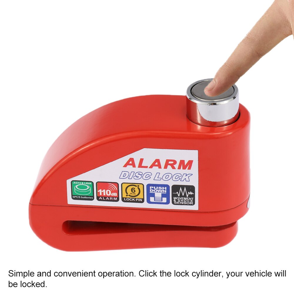 Universal alarme moto Motorcycle lock alarma Moto alarm Scooter Bicycle Disc Brake Lock Security Anti-theft Alarm Lock
