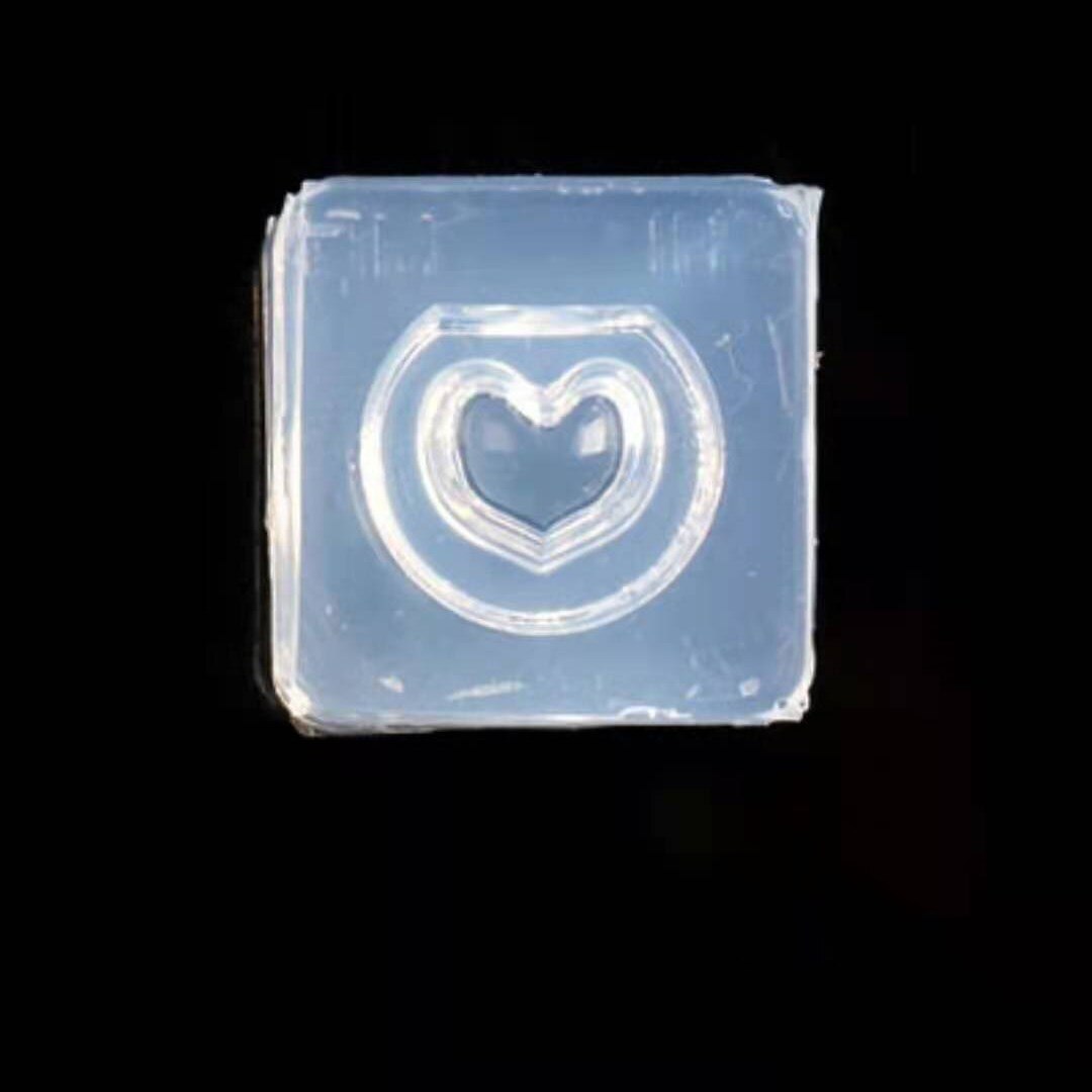 3d udskæring silikone form negle stempling konkav-konveks med hul kugle tredimensionel uv gel akryl krystal negle skabelon