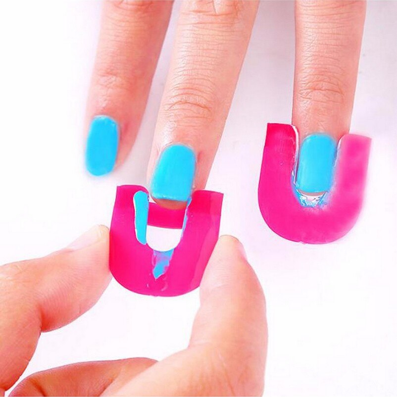 Addfavor 26pc nail gel model stel anti-overflow u form neglelak beskyttelse tape negle kunst maleri hegn ramme negle diy kit