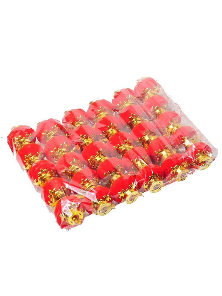30x/ensemble Mini Vintage rond chinois nouvel an festif petite lanterne pendentif décor 2.5*2.5CM lanternes décoration