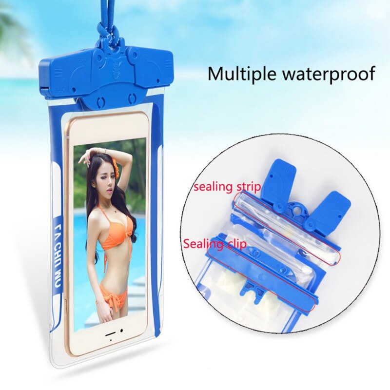 Zwemmen Zakken Waterdichte Opslag Pakket Outdoor Zee Universele Waterdichte Case Mobiele Telefoon Met Strap Dry Pouch
