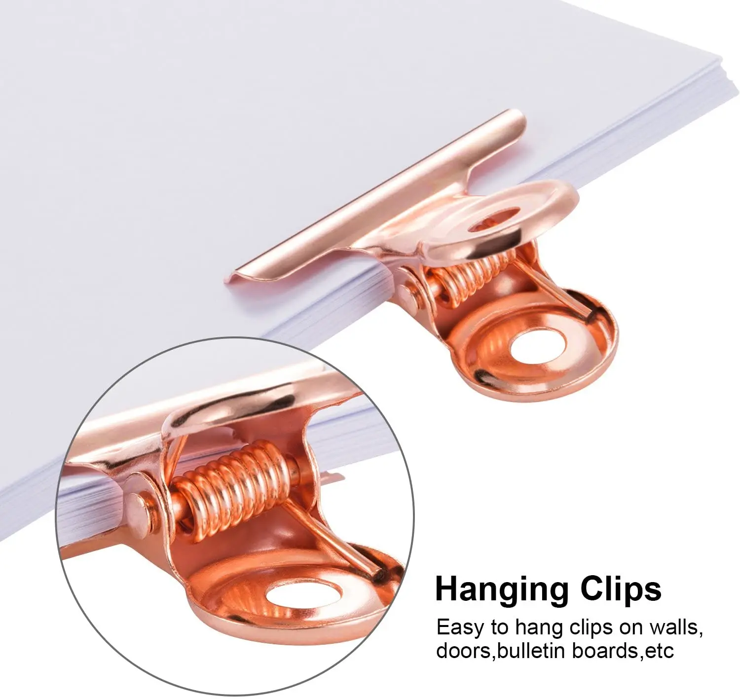 10Pcs Bulldog Clips Mini Metal Hinge Clips Tiny Binder Paper Clamps Fabric Sewing Clip for Paper DIY Art Crafts Photo Wall Decor