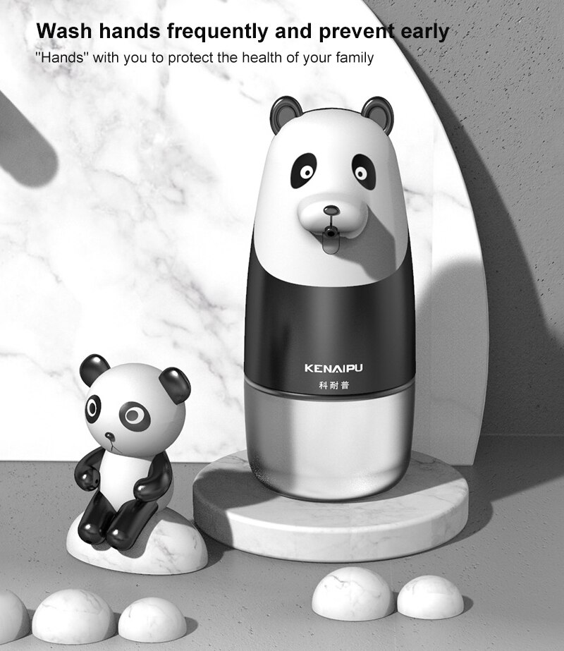 280ML automatyczny dozownik mydła w płynie panda bezdotykowy czujnik USB ładowanie podczerwieni indukcja Bashroom pianka ręka pralka narzędzia