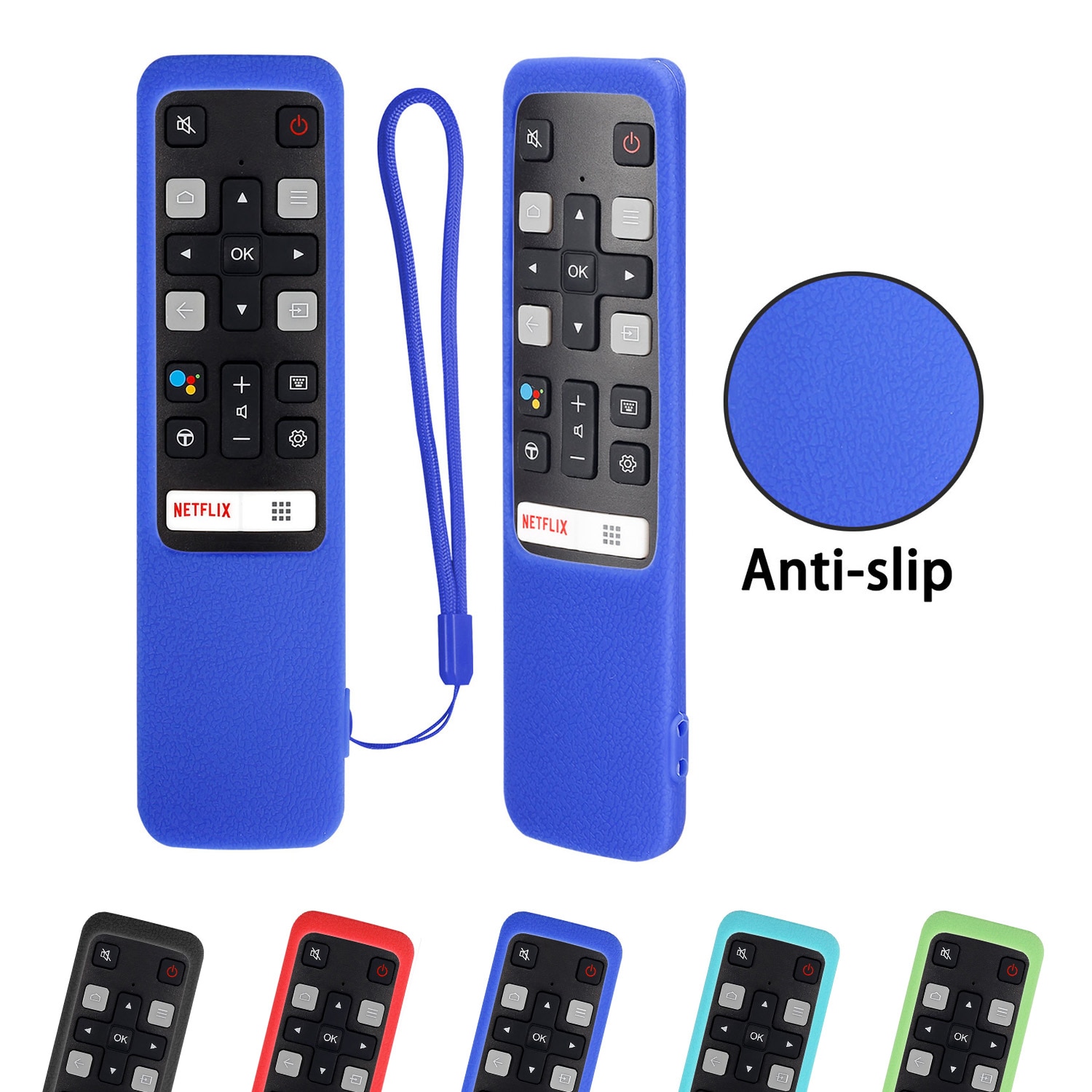 RC802V FNR1 z pilotem przypadkach dla TCL z systemem Android 4K Smart TV Netflix YouTube 49P30FS 65P8S 55C715 49S6800 43S434