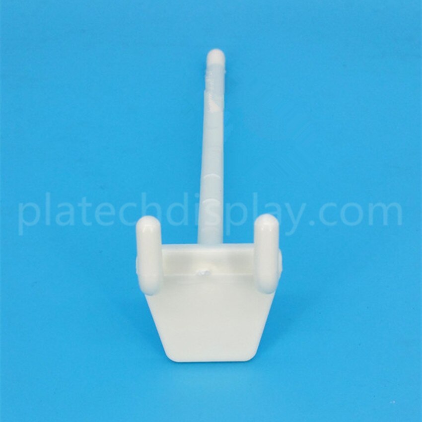 Plastic Pegboard Products Display Hanging Hanger Hooks in White For Storage Commodity Rack Shelf Supermarket Stores 100pcs