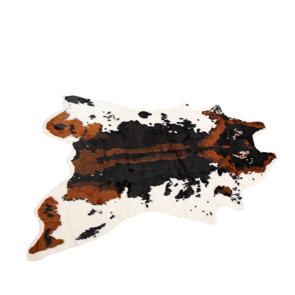 Alfombra con estampado de Tigre, antideslizante, piel de vaca, leopardo, piel sintética,: cow