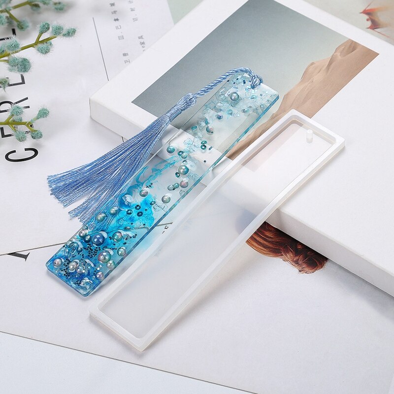 Rectangular Bookmark Silicone Molds DIY Craft Transparent Silicone Mold for Making Epoxy Resin Jewelry Crystal Epoxy Resin Mould