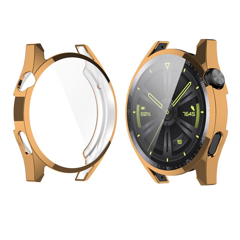 Funda de TPU para Huawei Watch GT3 de 46mm, funda protectora de pantalla suave y completa de 42Mm, fundas de parachoques para Huawei GT 3: XXXXXL / Verde oliva