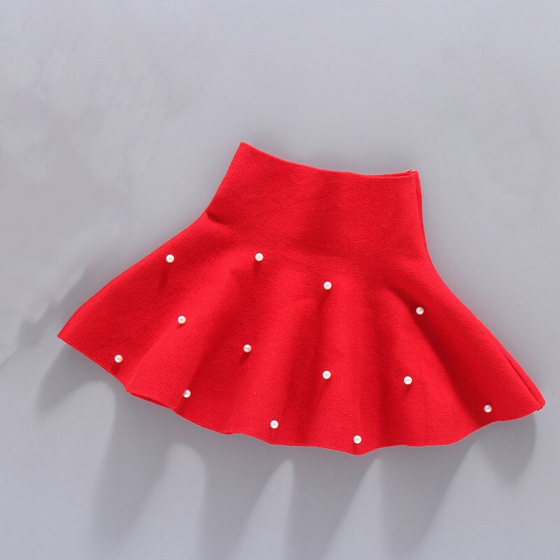 Humor Bear Fall Winter Pleat Skirt Preppy Style Bead Plaid Skirts Mini Cute School Uniforms Ladies Girls Skirt: red / 11
