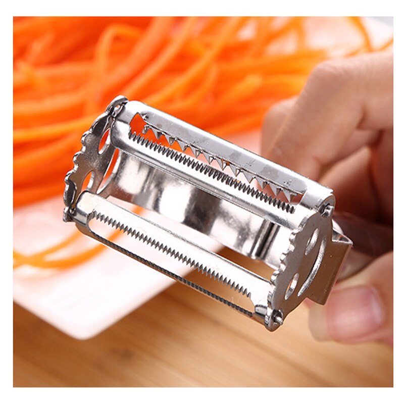 gemüseschäler kartoffelschäler gemüseschneider schäler sparschäler edelstahlschäler multifunktions-g Zwei-in-eins-Multi-Funktion Edelstahl Kartoffel Gurke Karotte Reibe Julienne Schäler Gemüse Obst Schäler Gemüse Schneidemaschine