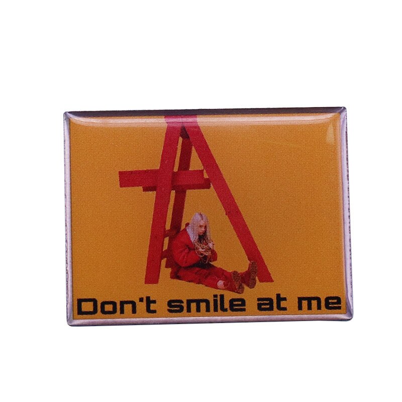 Nie uśmiechaj się robić mnie broszka emaliowana przypinka przypinki na klapę ze stopu metali