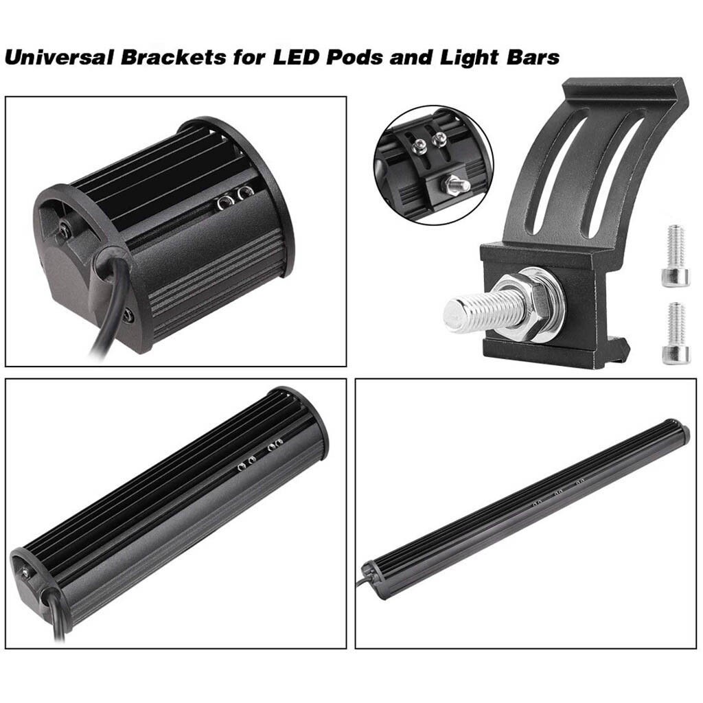Universal LED Light Bar Bracket For Jeep Mount Brackets Mounting Wrangler Trucks Light Bracket Lamp Stand Holder Accessories