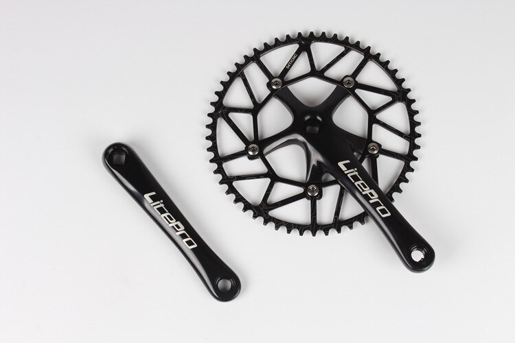 Litepro Bici Pieghevole 170 millimetri Guarnitura 130bcd Catena di Riciclaggio Della Bicicletta-anelli Manovella Set 50-58t