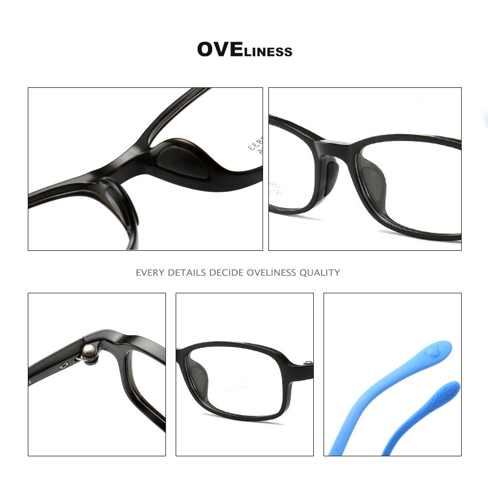 Myopia Optical Children Glasses Frame boy girl Solid TR90 Diopter Transparent Prescription Kids Glasses Flexible Soft Eyewear