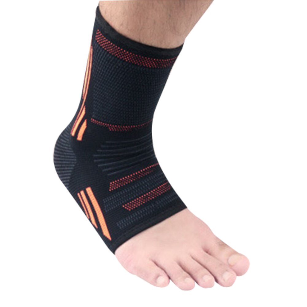 1PCS Sports Ankle Brace Compression Sleeve Relieves Achilles Tendonitis Joint Pain Plantar Fasciitis Sock Ankle support: Orange / L