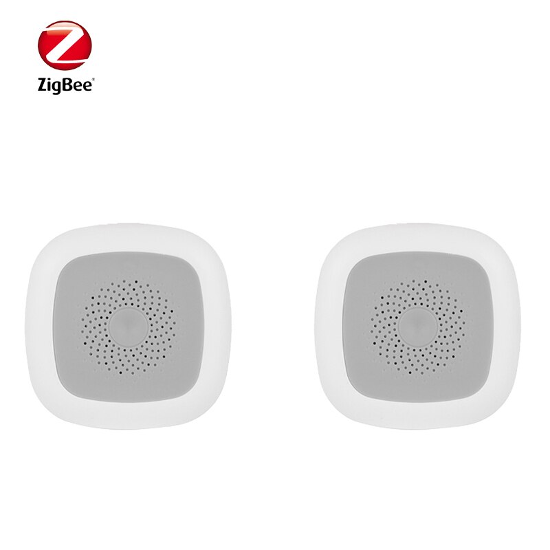 Zigbee Temperature & Humidity Sensor Smart Home Smart Detector Work with Home Assistant Zigbee2mqtt Mqtt: 2pcs
