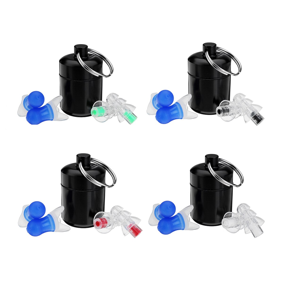 2Pcs Noise Cancelling Earplugs Hearing Protection Reusable Silicone Ear Plugs For Sleep Concerts Musician Bar Drummer