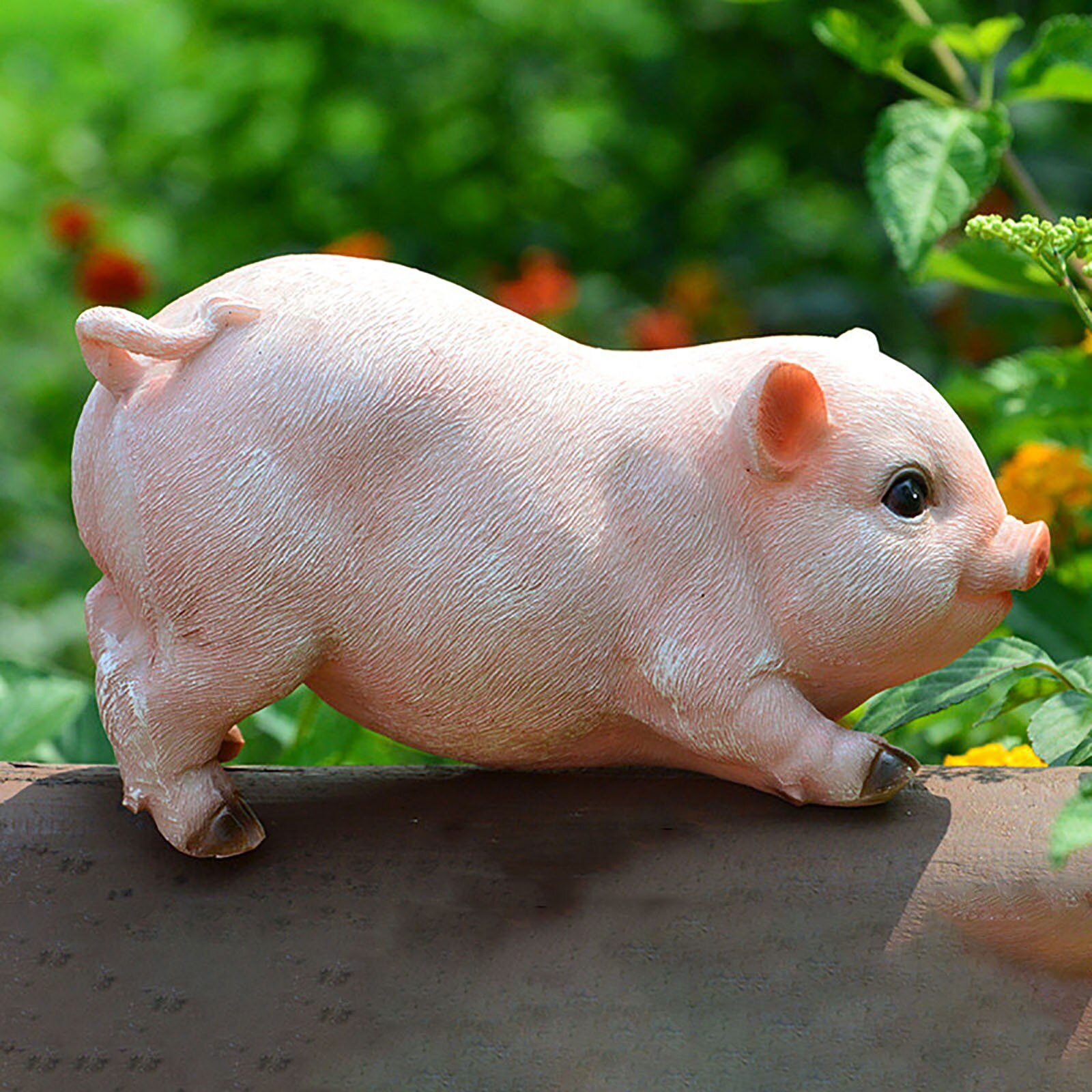 Cute Pig Decoration Resin Crafts Piggy Ornaments Cute Pig Bunny Garden Decor Makes A Difference For Your Garden Micro Landscape