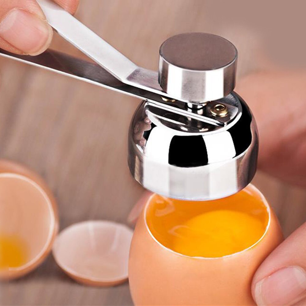 Æg topper cutter i rustfrit stål skalåbner kogt rå æg åbent saks værktøj: Default Title