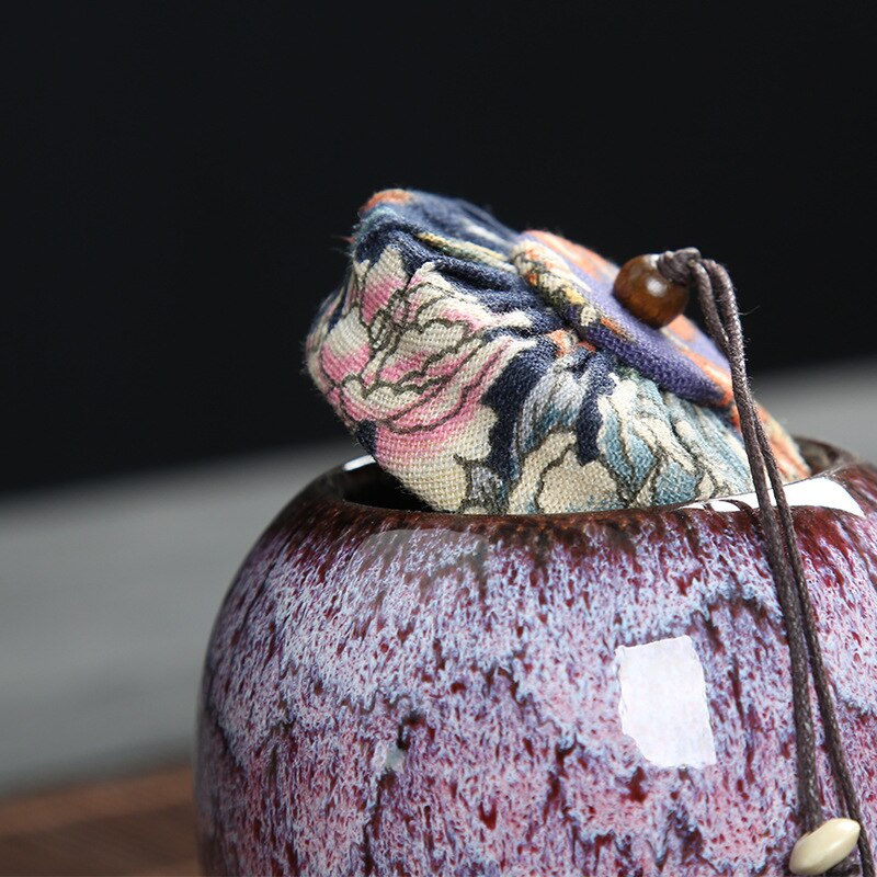 250Ml Thee Doos Keramische Bus Reizen Thee Accessoires Thee Opbergdoos Keramische Pot Koffie Bus Blikken Voor Thee D138