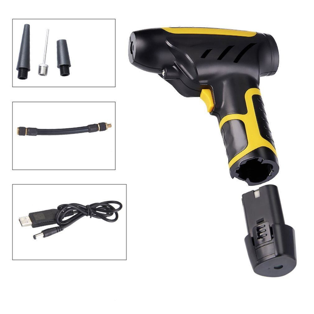 Portable Handled Digital Air Compressor Pump USB Rechargable Car Air Compressor