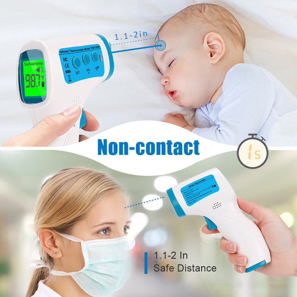 LCD Digital Non-contact IR Infrared Thermometer Forehead Body Temperature Tool