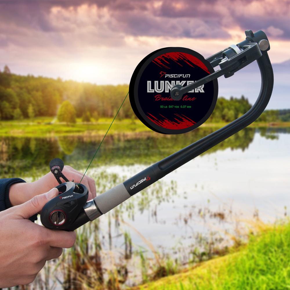 Piscifun Portable Fishing Line Spooler Spinning/Baitcasing Reel Line Spooler Winder Machine Station System