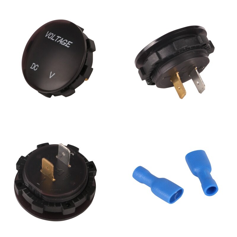 12-24v automotive digital detektion bil batteri monitor voltmeter termometer ciffer display auto voltmetre