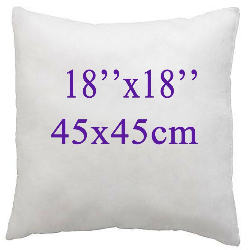 Cojín de relleno interior para el hogar, almohada para el sofá con relleno de algodón, almohada suave para el sofá, con núcleo de insertos de cojín 16/18/20/22/24 pulg.: 45X45cm